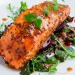 Lazac juharszirupos-dijoni mustáros mázzal