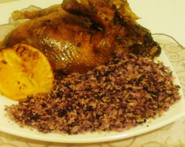 thai fűszeres sült csirke.