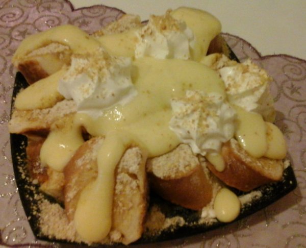 Diós guba - vanilia pudinggal - tejszinhabbal 