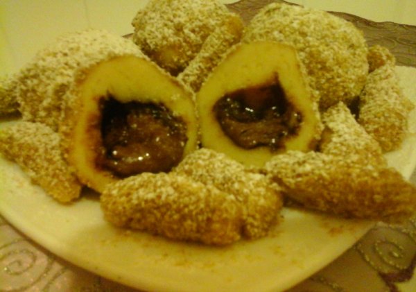 dejós-nutellás gombóc