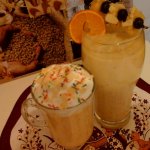 narancsos-banános turmix áfonyával