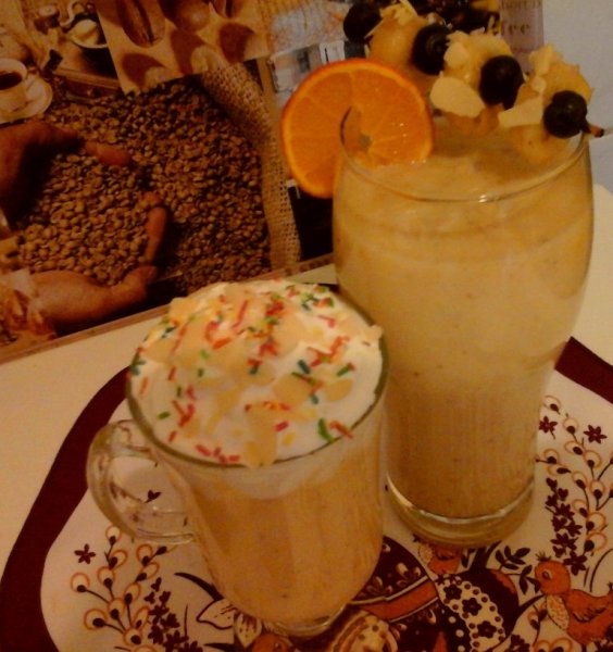 narancsos-banános turmix áfonyával