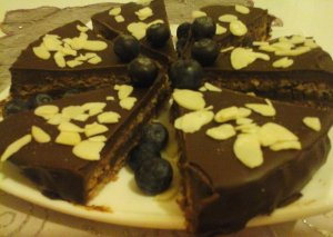 svéd mandula csokoládés torta ikea