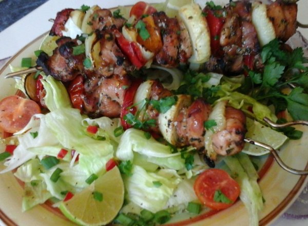 chilis-mézes-lime saslik