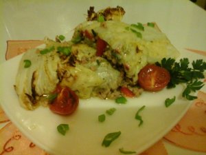 pirított pikáns húsos kínai kel sajttal