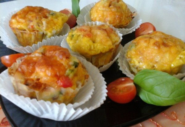 zöldséges-tojásos muffin