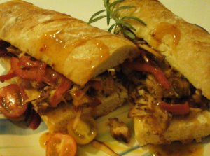 BBQ amerikai húsos szendvics