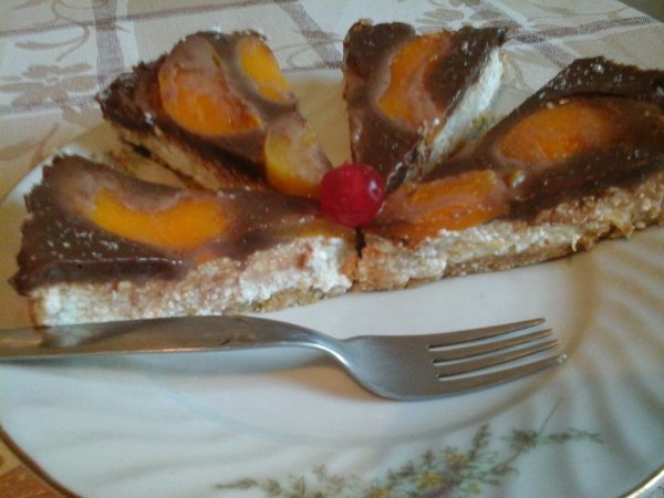 barackos túró torta - nutellával megbolondítva1