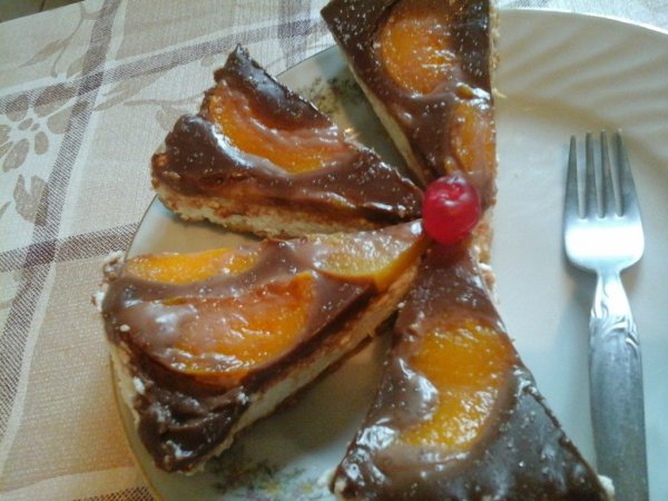 barackos túró torta - nutellával megbolondítva3