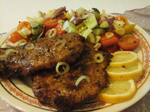 Görögös joghurtos sült tarja-Jamaikai íz kombinációval2