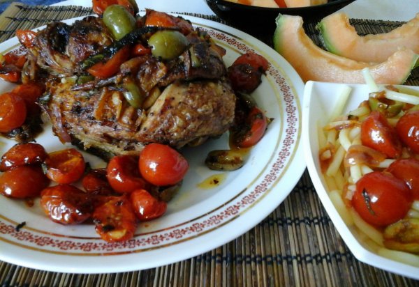 Mediterrán sült egész csirke olasz módra-tésztával3