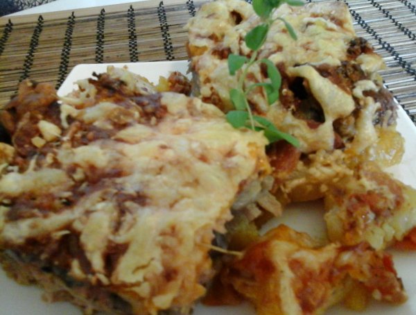 Sajtos tarja-karaj-csirkemell tepsiben sütve1