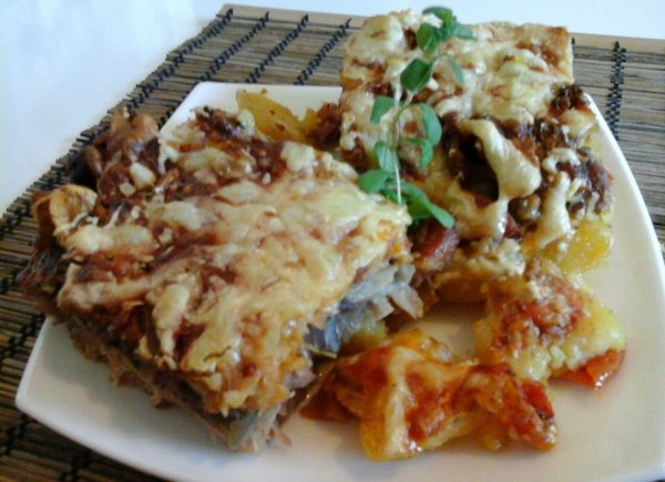 Sajtos tarja-karaj-csirkemell tepsiben sütve5