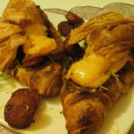 Töltött fűszeres kolbászos croissant5