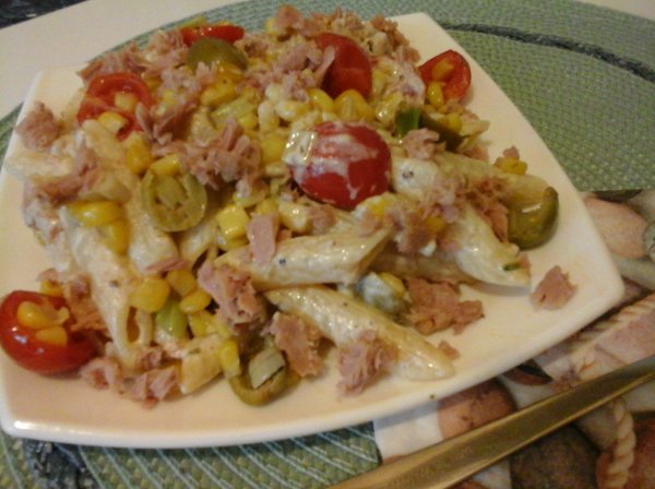 Karcsúsító spanyol tonhalas tésztasaláta2