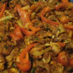 Kókuszos currys csirkés gyros előkészítése