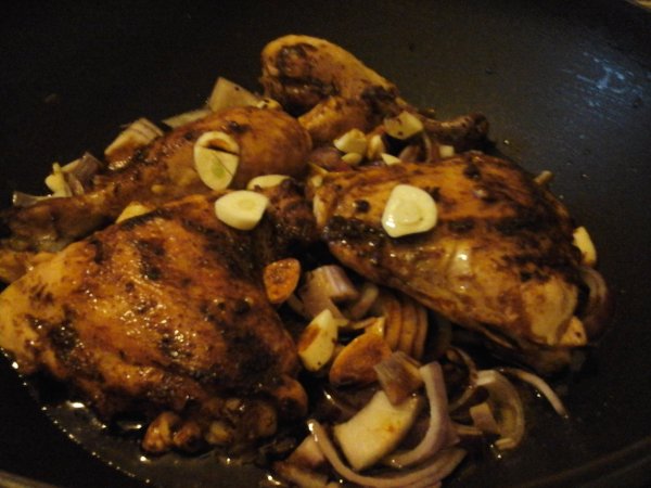 karamellizált csirke  fűszeres előkészítése2