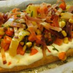 sajtos-mexikói zöldséges pizza kenyér előkészítése4