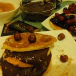 Amerikai palacsinta egészségesen-cukormentes gyümölcs dzsemmel