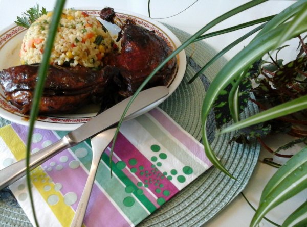 ropogósra sült kacsacomb - bulgur salátával2