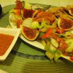 Fügés balzsamecetes vinaigrette saláta-indiai lepény kenyérrel3