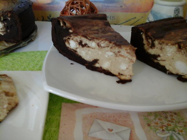 Csokoládés-túrós márványos torta5