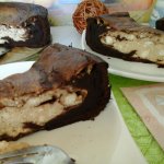 Csokoládés-túrós márványos torta7