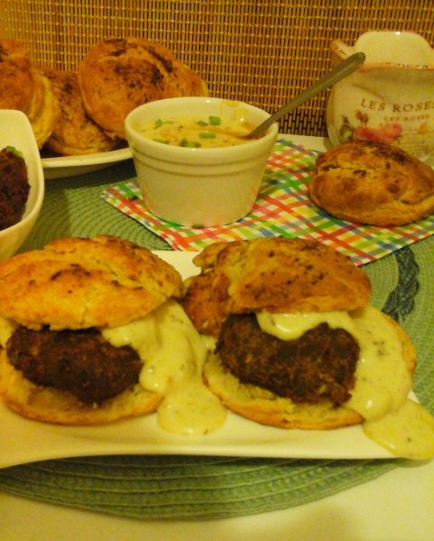 Ropogós kefires pogácsa-hús16