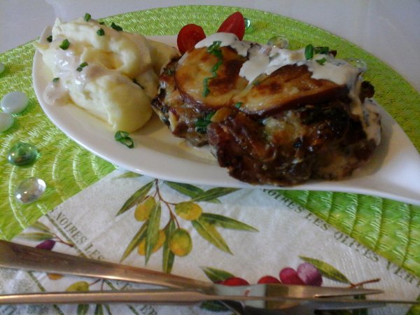 Tejszínes füstölt mozzarellás csirke-krumplipürével2