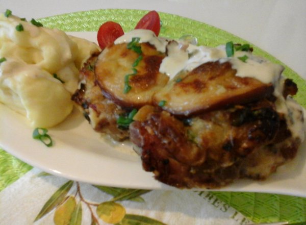 Tejszínes füstölt mozzarellás csirke-krumplipürével4