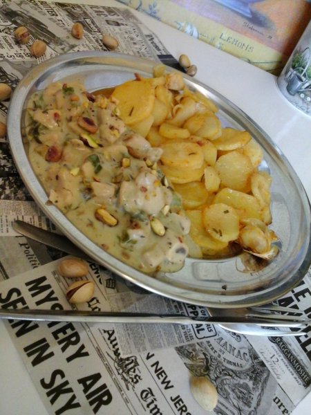 gorgonzola kéksajtos tejszínes csirkemell mediterrán sült krumplival5