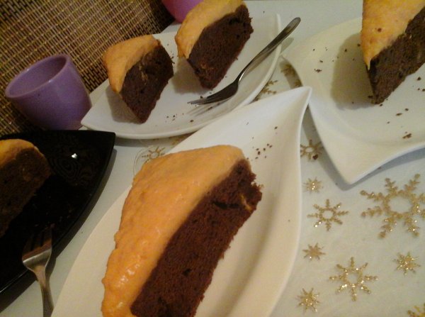 Csokoládés-narancsos sütőtökös torta7