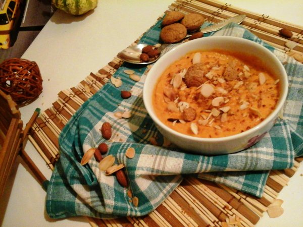 Mandulás-mogyorós sütőtök krémleves3