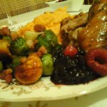 Sült pulykacomb-burgonyapürével-Gesztenyéskelbimbóval-gyümölcsszósszal9