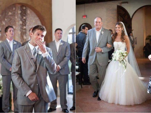 amikor a völegény meglátja a mennyasszonyt