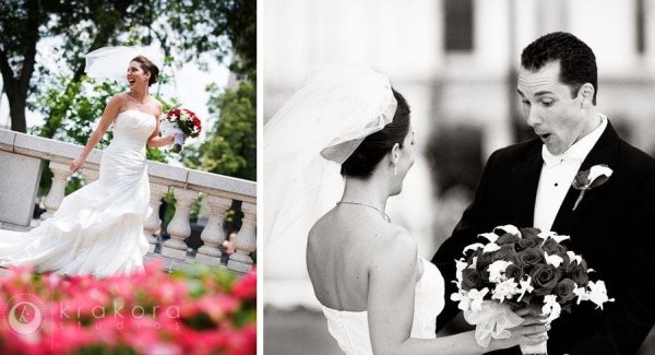 when the groom sees the bride